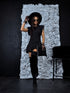 MINI dress "MIORICA" - BLACK